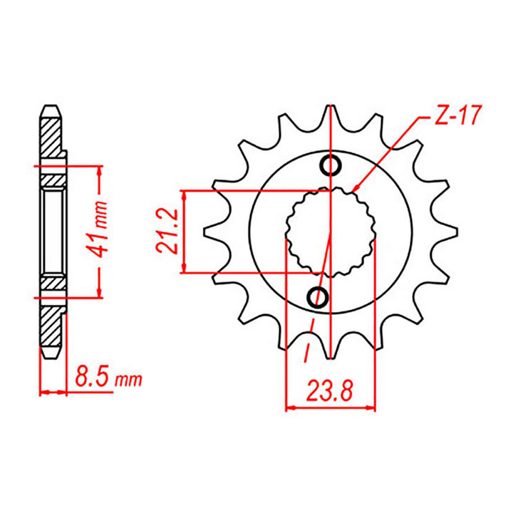 Sprocket Kit Honda XR400 - 520KXZ 15/45