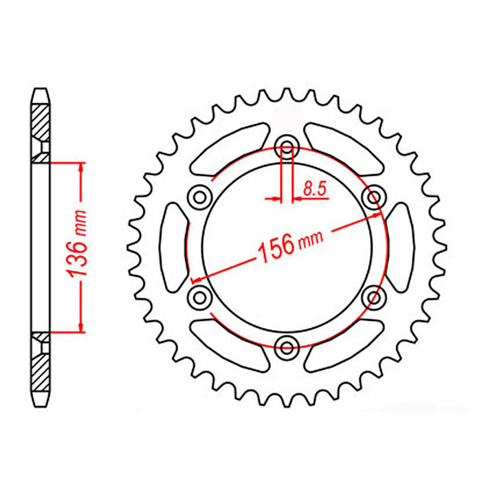 Sprocket Kit Suzuki DR650 520 Conv - 520EXW 15/43