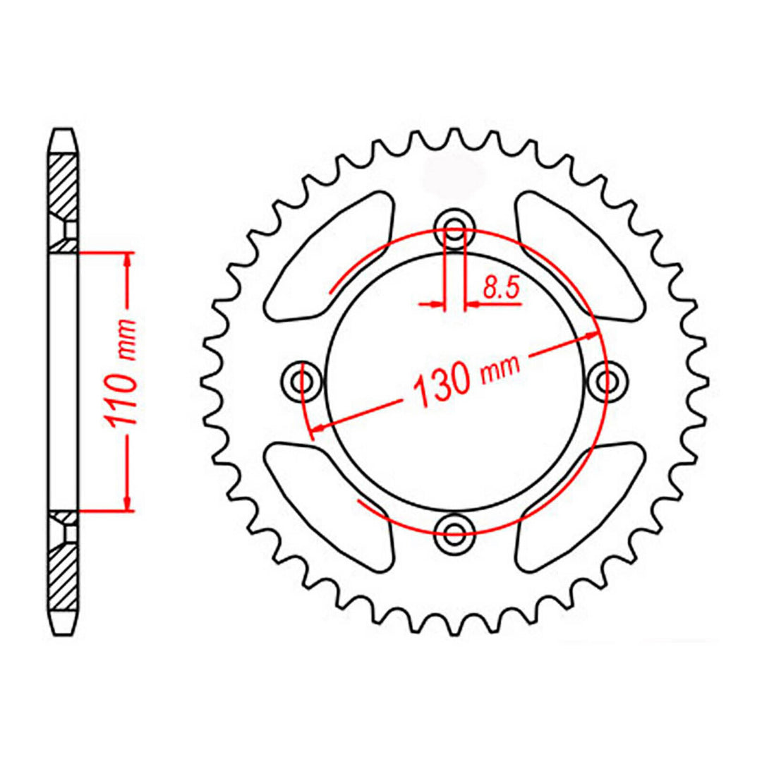 Sprocket Kit Honda CR80/85 BW - 420MS 15/55