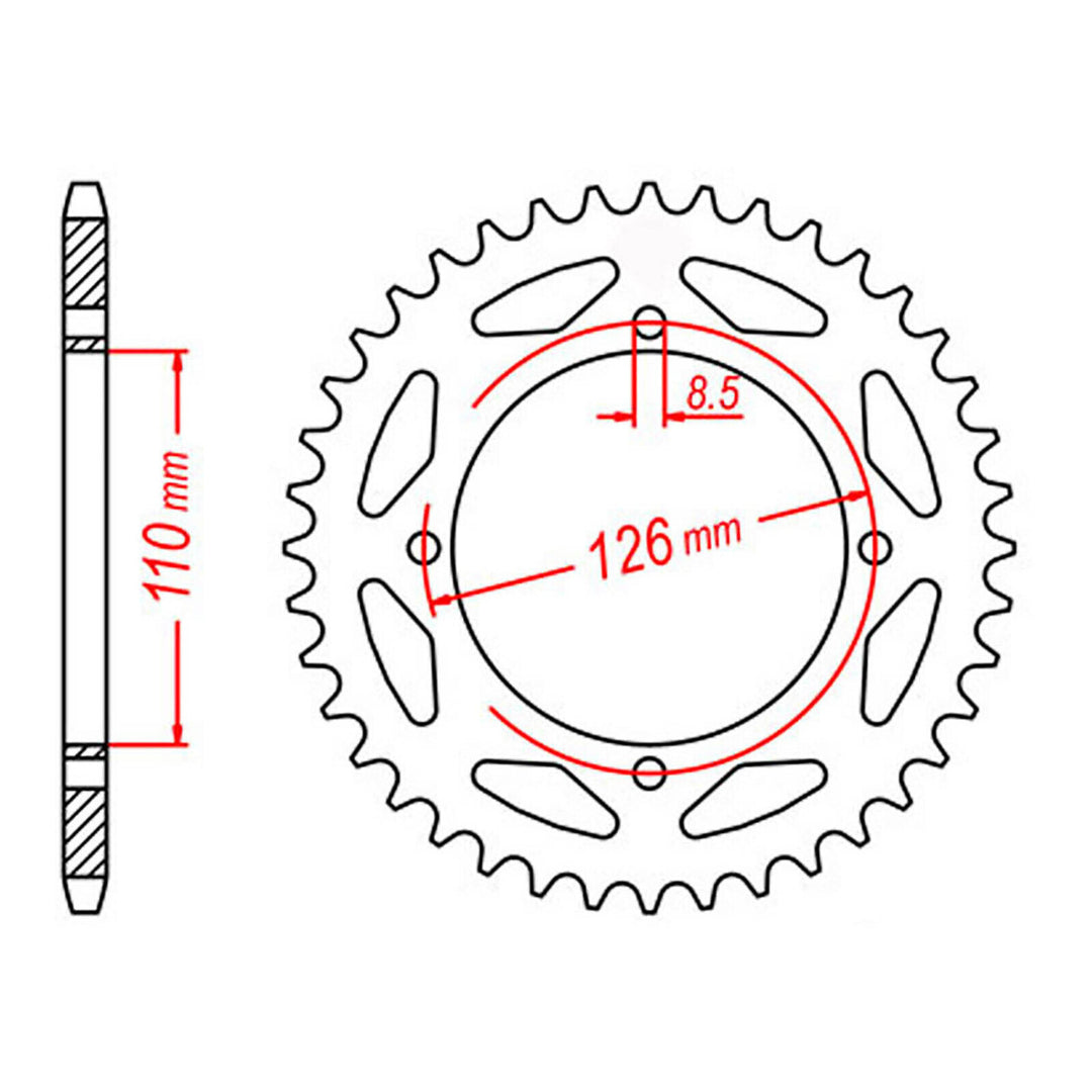 Sprocket Kit Kawasaki/SUZ KX/RM65 - 420MS 13/46