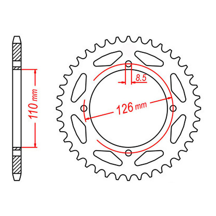 Sprocket Kit Kawasaki/SUZ KX/RM65 - 420MS 13/47