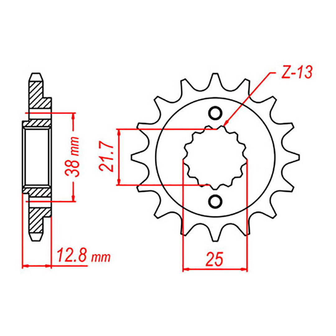 Sprocket Kit Kawasaki KLR650 '06-'21 X-Ring 15/43