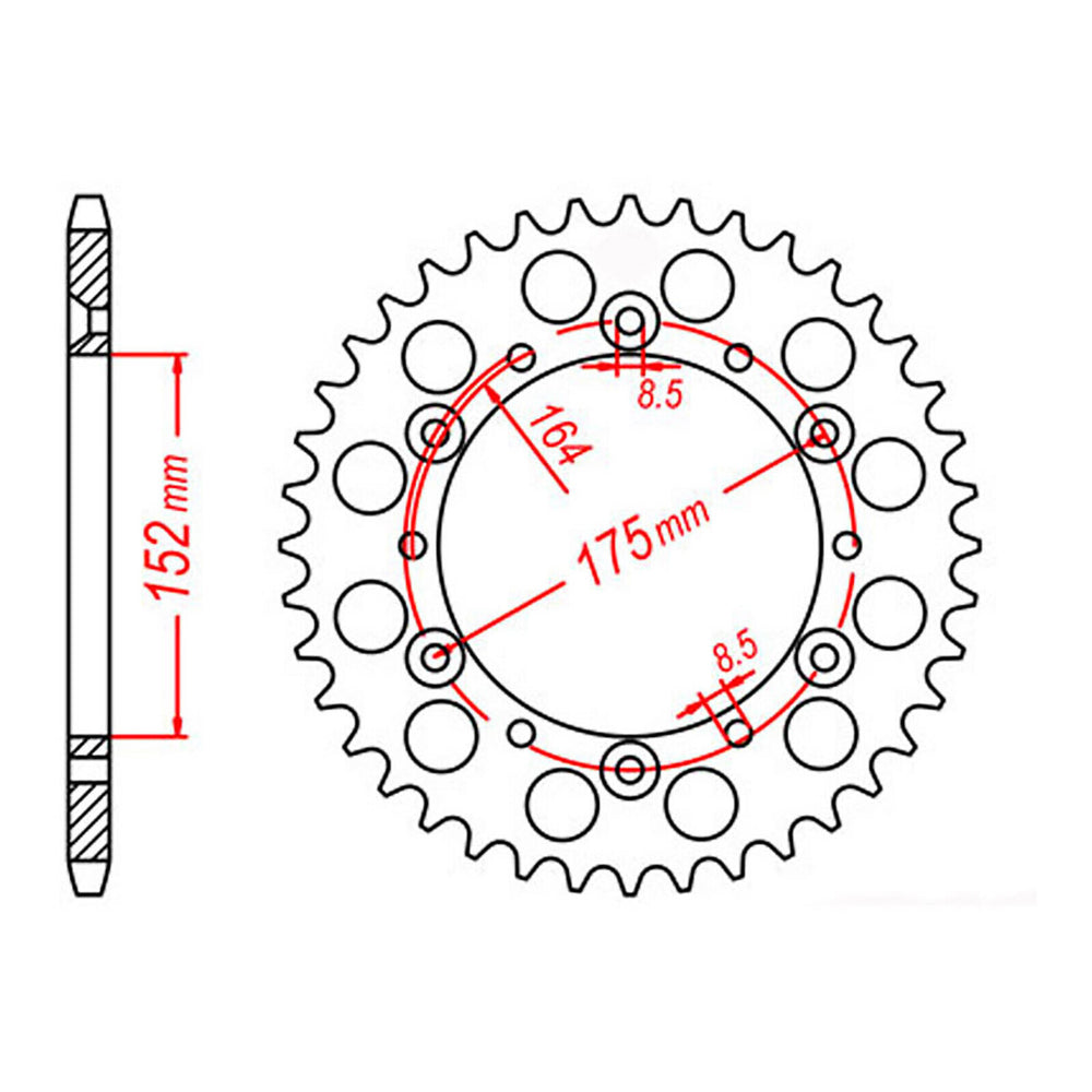 Sprocket Kit Yamaha YZ250 '94-'97 - 520KXZ 13/49