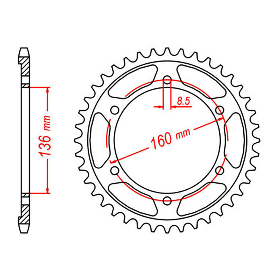 Sprocket Kit BMW F650 GS Dakar - 520XRE 16/47