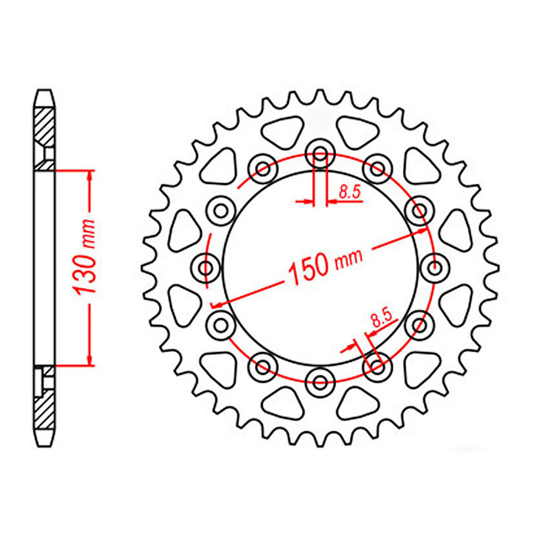 Sprocket Kit Honda CB250 Hornet - 520SO 14/45