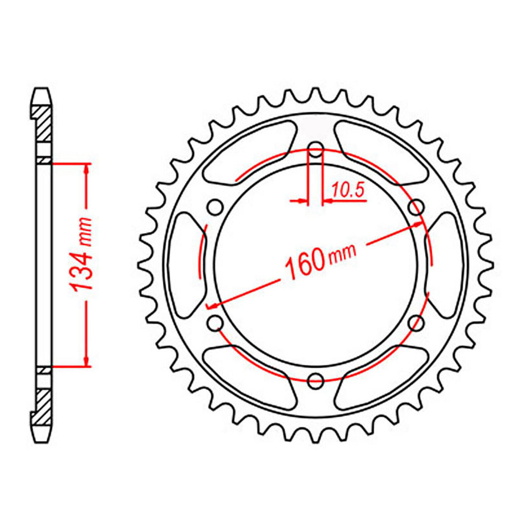 Sprocket Kit Honda CBR600RR '03-'06 - 525XRE 16/42