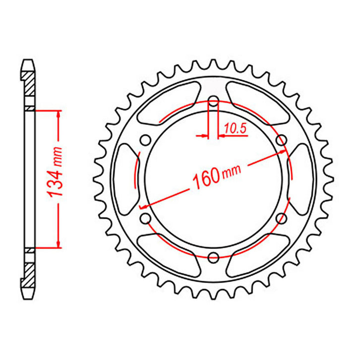 Sprocket Kit Honda CBR600RR '07-'11 - 525XRE 16/41