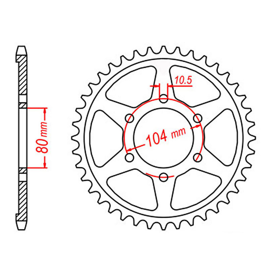 Sprocket Kit Kawasaki ZX12R '00- - 530ZXW 17/46