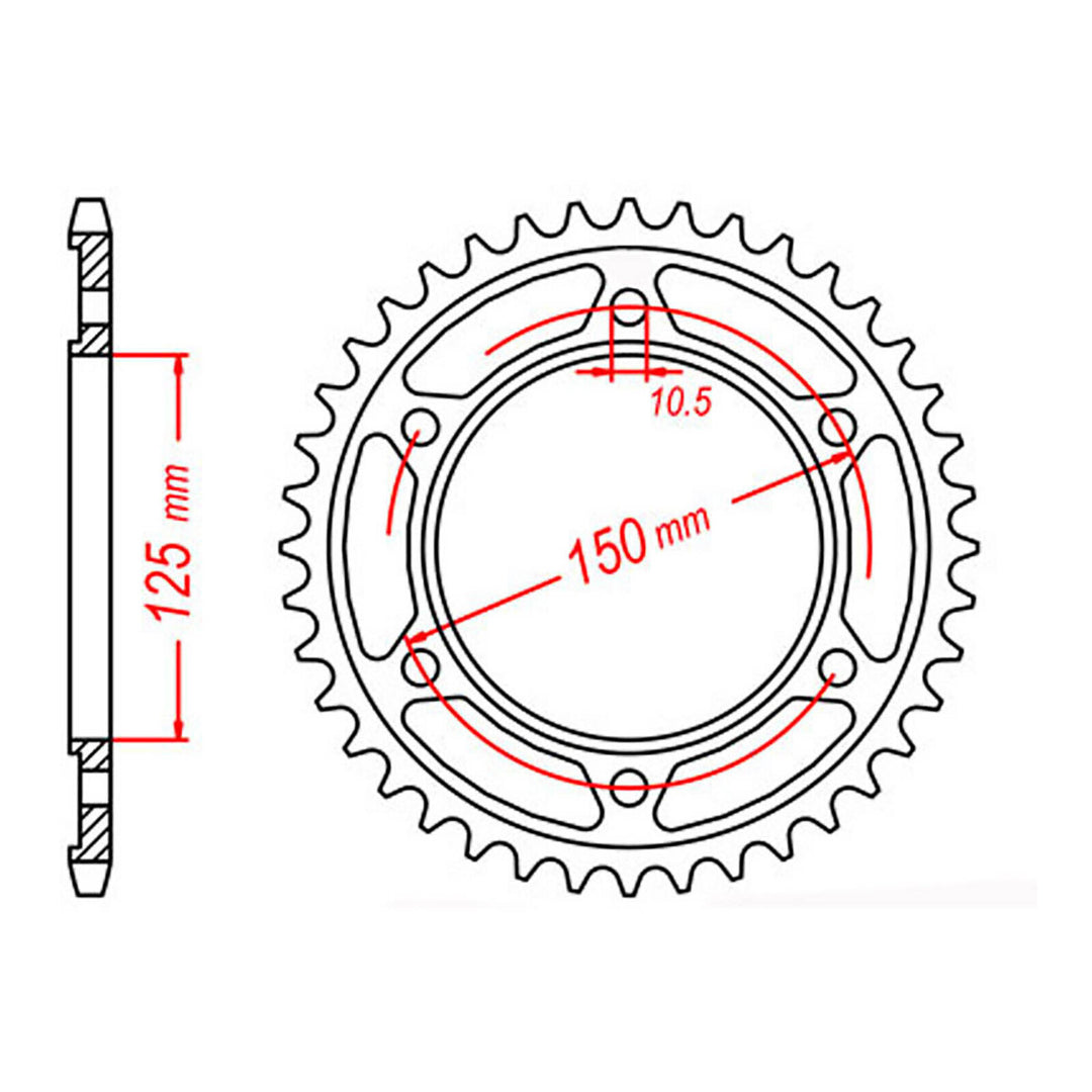Sprocket Kit KTM 1050-1290 Adventure '13-'20 - GB525ZXW 17/42