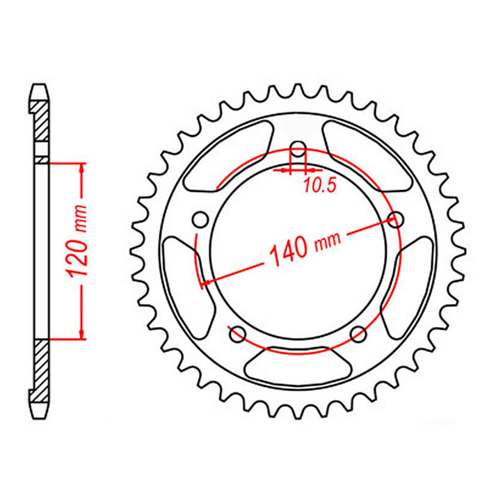 Sprocket Kit Suzuki DL1000 V-Strom '14-'20 (econo) - GB525XRE 17/42