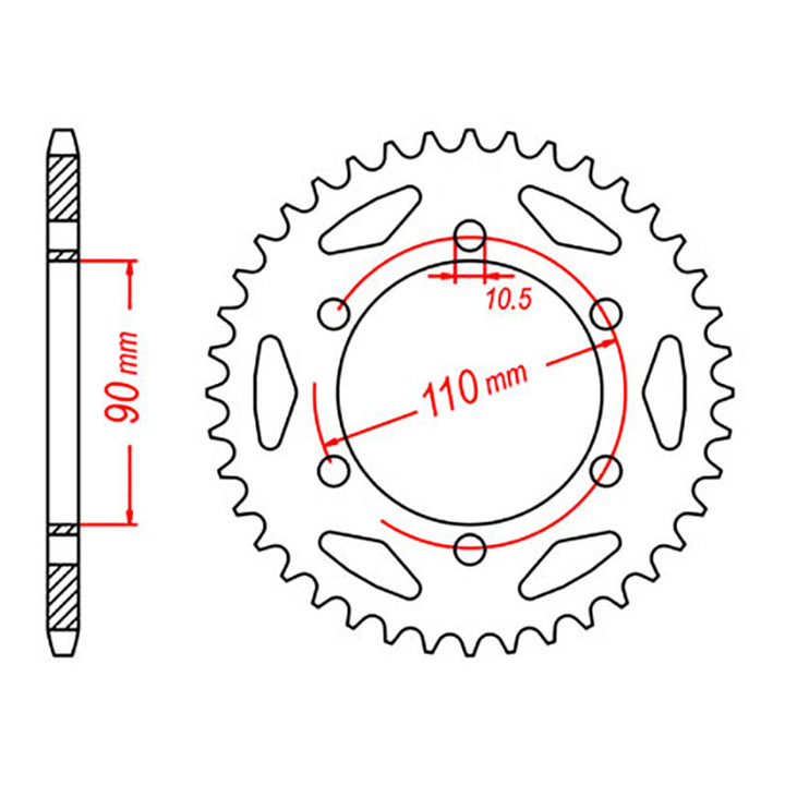 Sprocket Kit Yamaha XJ/XS650 - 530XRE 17/33