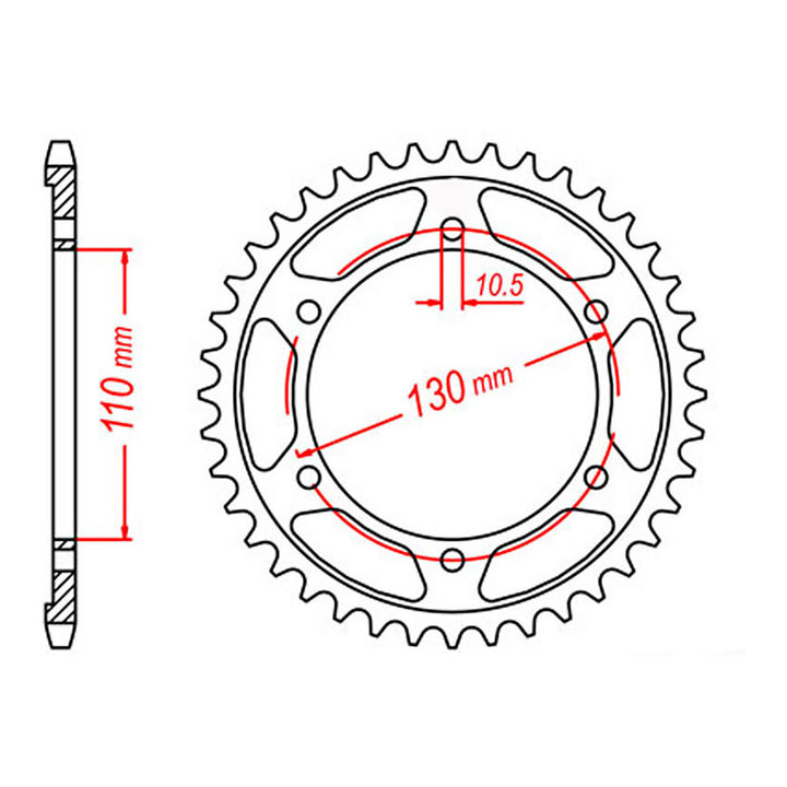 Sprocket Kit Yamaha XSR700 '17- 525XRE 16-43