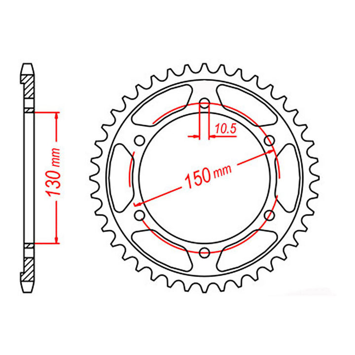Sprocket Kit Yamaha YZF1000 Thunderace 96-02 - 530XRE 17/46