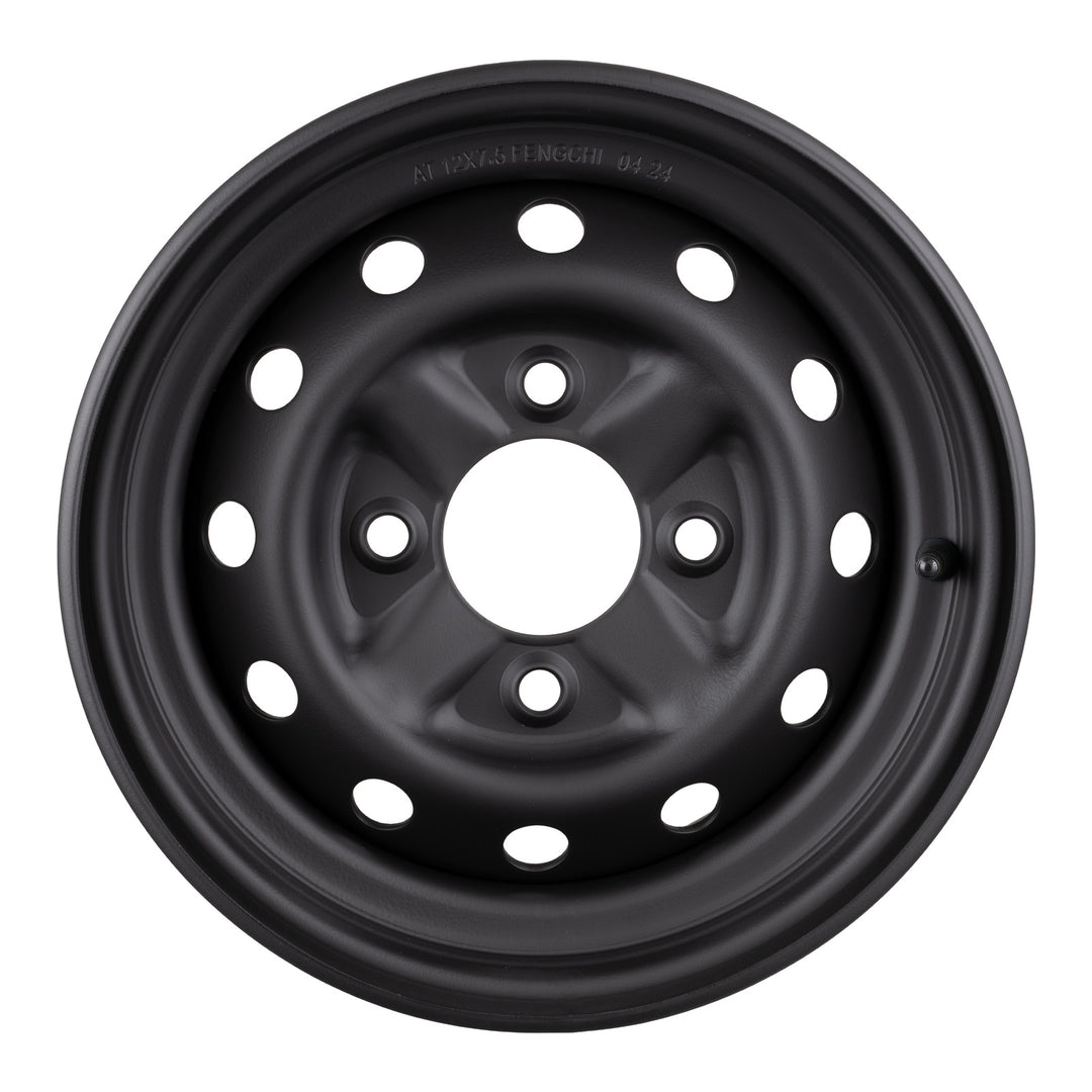 Whites ATV/UTV Steel Rim 12x7.5 CF-Moto Rear 4/110 +46.5 - Black