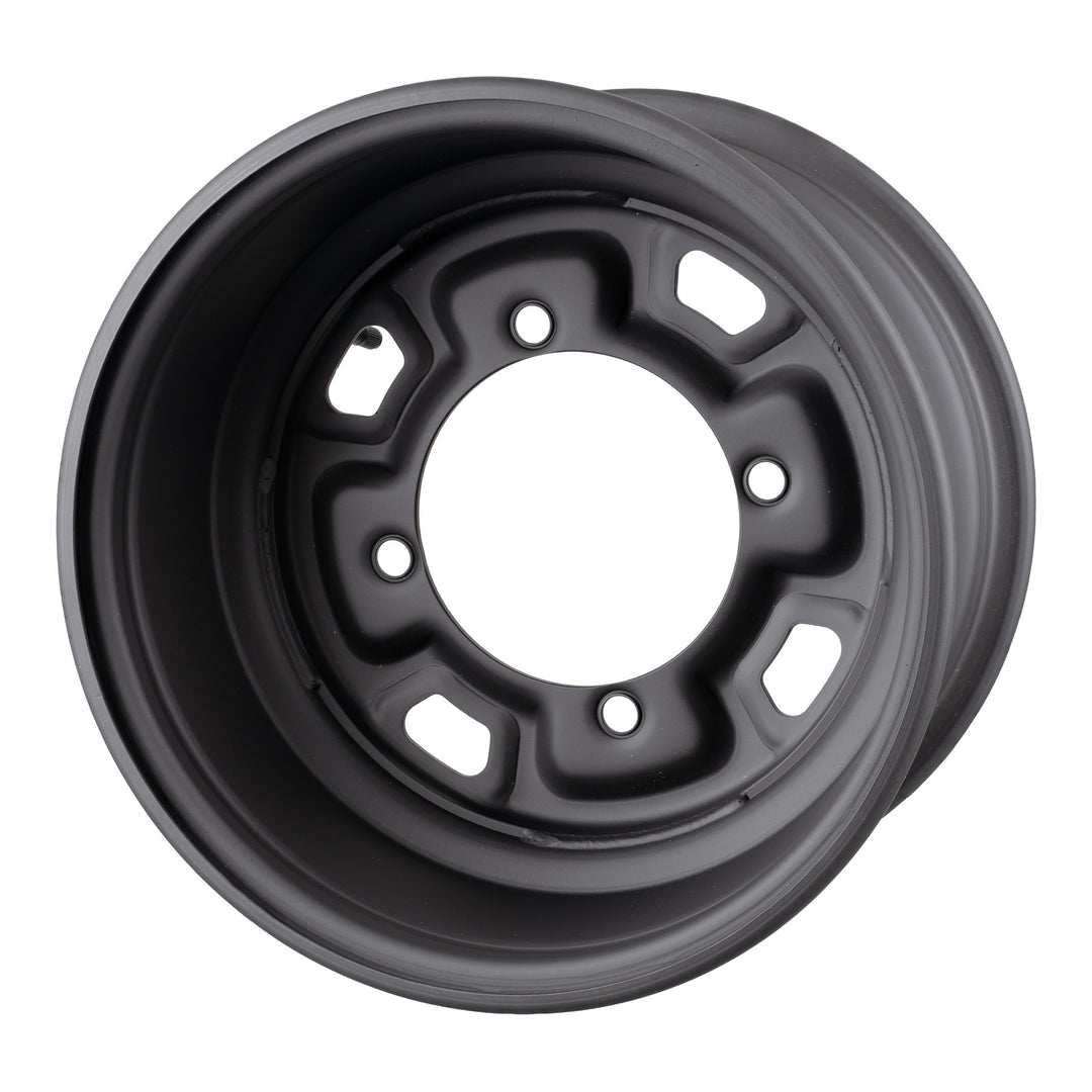 Whites ATV/UTV Steel Rim 12x7 Polaris Front & Rear 4/156 +12.7 - Black