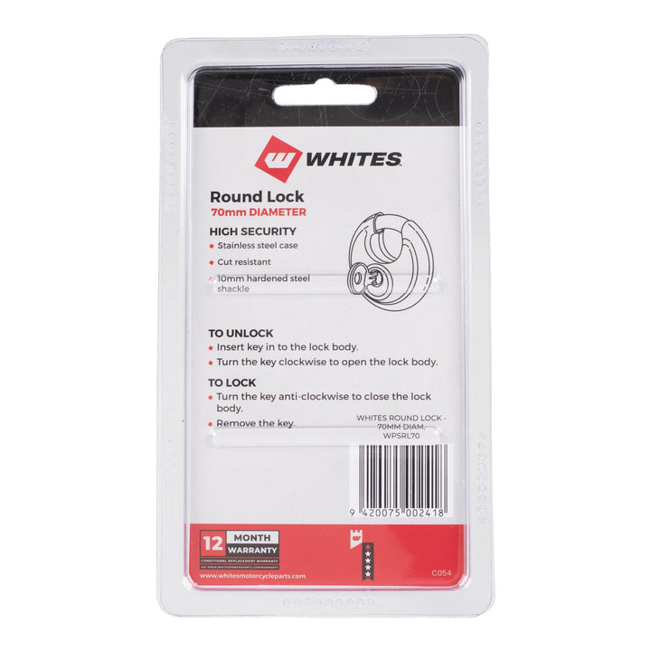 WMP Round Lock 70mm Diameter